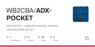 ADX-POCKET — Shirt-Pocket Digital Modes HF Transceiver with CAT Control