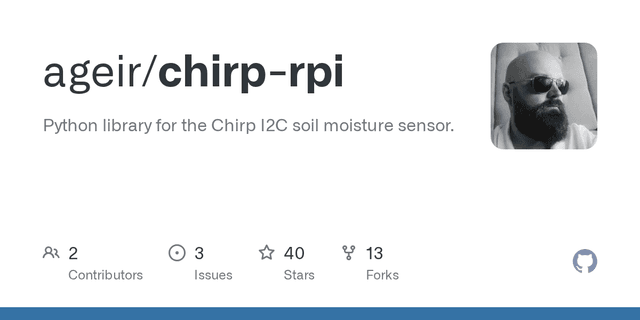 Chirp-RPi Python Library for Raspberry Pi