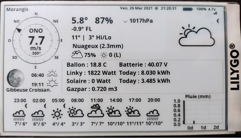 E-Paper Domoticz & Weather Console - image 1