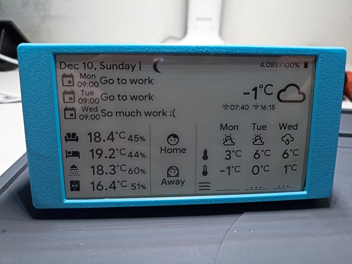 E-Paper Smart Home Informer for Home Assistant - image 1