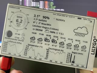 E-Paper Weather Station with OpenWeatherMap