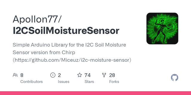 I2CSoilMoistureSensor Arduino Library