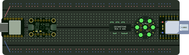 LEDswarm: UWB-Coordinated LED Mesh Network