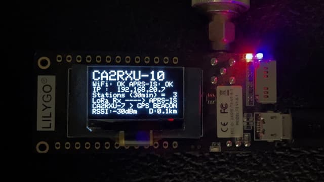 LoRa APRS iGate for T-Beam