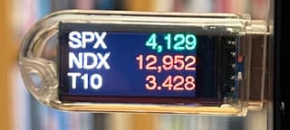 Stock Market Ticker Display on LILYGO T-Dongle S3