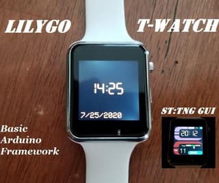 T-Watch 2020 Arduino Framework with Custom Watch Faces