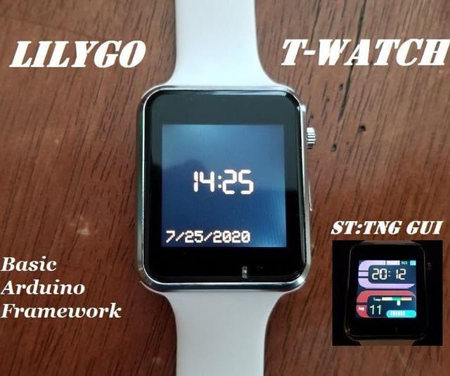 T-Watch 2020 Arduino Framework with Custom Watch Faces