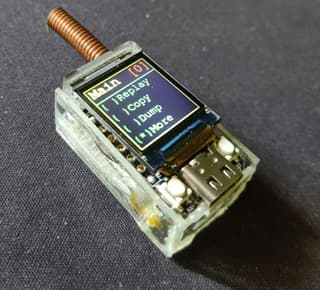 TinyIO — Sub-GHz RF Sniffer and Replayer on LILYGO T-QT Pro